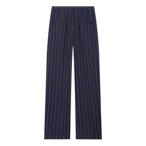 PB&ZA Donna 2026 Estate Autunno Nuovi <span class=keywords><strong>Pantaloni</strong></span> Larghi Chic alla Moda Vintage <span class=keywords><strong>a</strong></span> Vita Alta in <span class=keywords><strong>Lino</strong></span> <span class=keywords><strong>a</strong></span> <span class=keywords><strong>Righe</strong></span> Dritti Femminili Mujer - Product Image 2