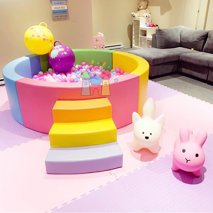Outdoor birthday party kids playground soft foam play set ball pit for toddlers