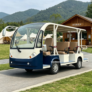 Bus électrique intelligent avec système d'avertissement anti-collision, système de sécurité intelligent, chariot de transport touristique pour sites touristiques fréquentés - Product Image 1