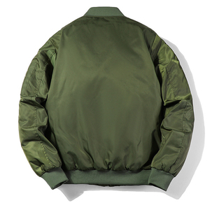 Autumn Winter Men's Sport All Match Casual Stand Collar <b>Jacket</b> Thickened <b>Pilot</b> Coat Men's Loose Baseball <b>Jacket</b> - Product Image 3