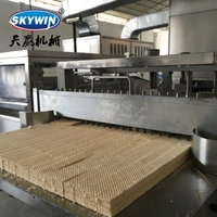 Ligne de production de biscuits gaufrettes à haut rendement, machine à gaufrettes automatique, autres machines à snacks, sortie d'usine