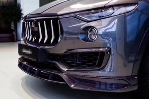 Môi Trước Bằng Sợi Carbon Màu Đen Phù Hợp Với Môi Trước Cản Trước Của Maserati Levante - Product Image 5