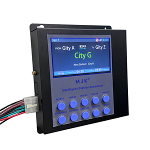 Nuevo Sistema de Anuncios para Autobuses y Trenes MJK, Metálico, Negro, con GPS, Anunciador Automático de Paradas - Product Image 6