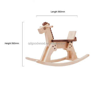 JMJ, diseño moderno, madera maciza, cómodo caballo mecedora, regalos <span class=keywords><strong>de</strong></span> madera para niños, <span class=keywords><strong>silla</strong></span> mecedora <span class=keywords><strong>Pony</strong></span> - Product Image 5