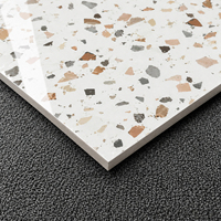 Carreaux de sol en terrazzo multicolores 120x120, carreaux de céramique brillants émaillés pour sol 60x60, céramique de Guangzhou, Chine