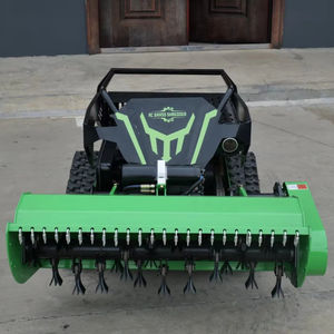 Tondeuse à gazon à chenilles autotractée à essence et diesel, 36 lames en Y, télécommande, tondeuse à fléaux pour <span class=keywords><strong>herbe</strong></span> <span class=keywords><strong>haute</strong></span>, poignée télescopique DIY - Product Image 3