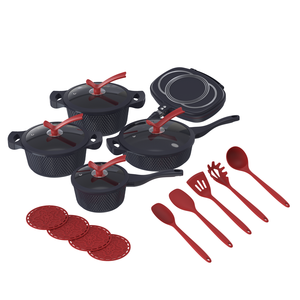 Juego <span class=keywords><strong>de</strong></span> 18 Ollas y Sartenes Antiadherentes con Sartén <span class=keywords><strong>de</strong></span> Doble Cara y Utensilios <span class=keywords><strong>de</strong></span> Silicona - Product Image 2