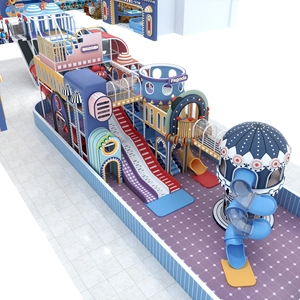 Mô hình khu vui chơi trong nhà Atrium của trung tâm thương mại, cấu trúc chơi mềm nhiều tầng, hố bóng, cầu trượt cao dành cho nhà ở, trường học, công viên giải trí - Product Image 5