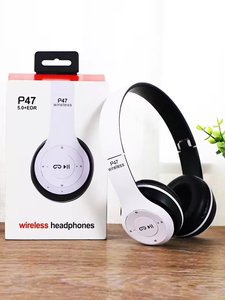 หูฟังไร้สายแบบพับได้ <span class=keywords><strong>P47</strong></span> สำหรับ V5.1 พร้อมไมโครโฟน เสียงไฮไฟ เบสสเตอริโอ สำหรับโทรศัพท์มือถือ ทีวี เกมส์ กันน้ำระดับ IPX-4 - Product Image 5