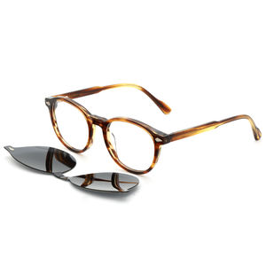 HH3605 <span class=keywords><strong>Occhiali</strong></span> <span class=keywords><strong>con</strong></span> Montatura Rotonda Personalizzata in Acetato <span class=keywords><strong>con</strong></span> <span class=keywords><strong>Clip</strong></span> Magnetica Polarizzata per <span class=keywords><strong>Occhiali</strong></span> da Sole - Product Image 5