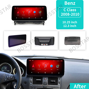 10.25 "Android 11 xe máy nghe nhạc với GPS và gương liên kết cho Mercedes Benz C Class 2008-2010 w204 Stereo - Product Image 2