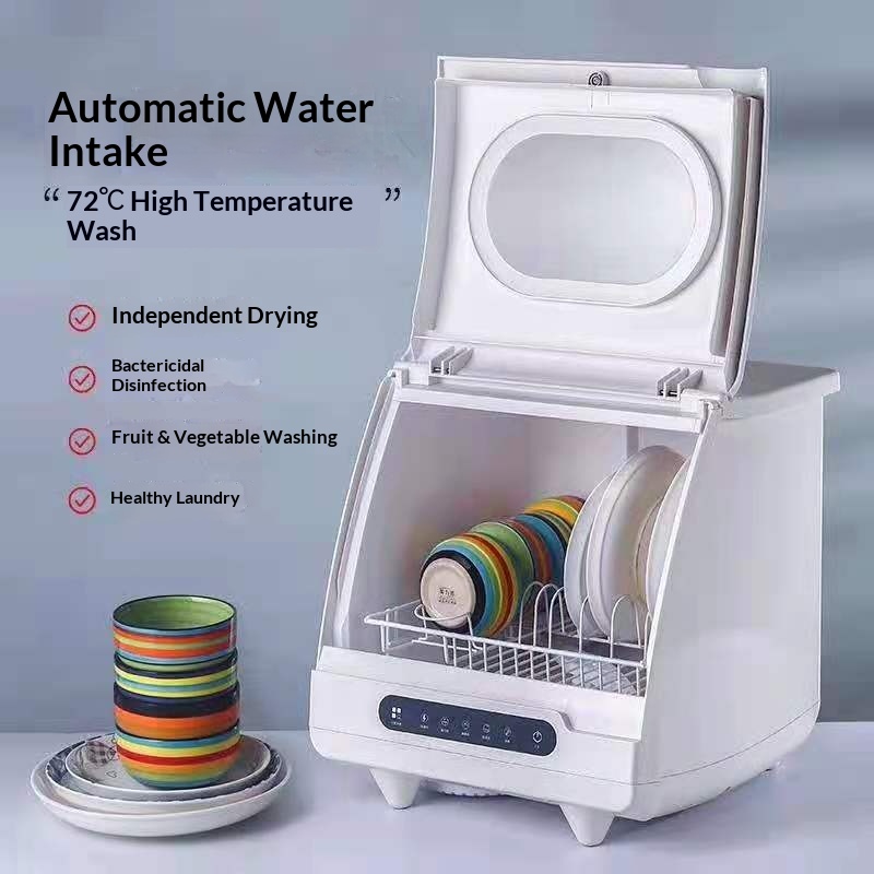 Hot-selling Household Fully Automatic Dishwasher Electric 800W Free Installation High Temperature Drying UV
