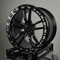 Nouvelles jantes en alliage d'aluminium forgé, noires, à beadlock, concaves profondes, 17-24 pouces, 5x112/114.3, compatibles avec les jantes de course A90, jantes personnalisées, garantie 3 ans