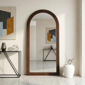 <span class=keywords><strong>Espejo</strong></span> de pie moderno hecho a mano de madera, <span class=keywords><strong>espejo</strong></span> arqueado de cuerpo entero, <span class=keywords><strong>espejo</strong></span> ecológico para decoración del hogar - Product Image 3