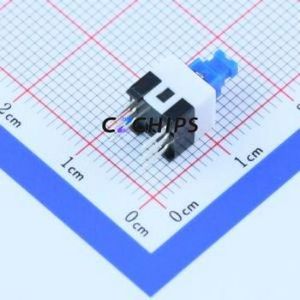 K8-7071D-L1 Push Button Switch Through hole Component (THT) Switch Self-Locking Rectangle Plunger Through Hole 100mA - Product Image 2