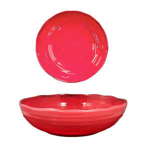 Plato hondo de melamina rojo pimienta DIAM. 20 cm - Product Image 1