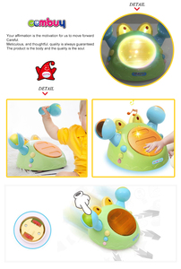 In movimento crabs giocattoli a mano clap tamburo di musica del bambino con il crepitio - Product Image 6