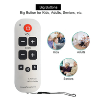 Control Remoto Universal Infrarrojo Impermeable OEM ODM A-TV11 con Botones Grandes Retroiluminados y Función de Aprendizaje, Apto para Televisores