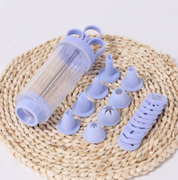 Pistolet à biscuits transparent, décorateur de crème pour gâteaux, outil de pâtisserie portable DIY