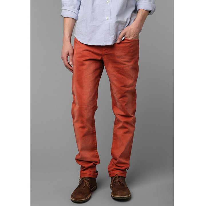 Custom Mens Red Monkey Jeans - Slim Fit \u0026 Bleach Washed