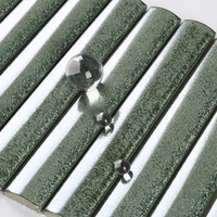 Vente en gros de carreaux de mosaïque en porcelaine courbée émaillée rétro hôtel douche salle de bain dosseret décoration murale intérieure carreaux de mosaïque