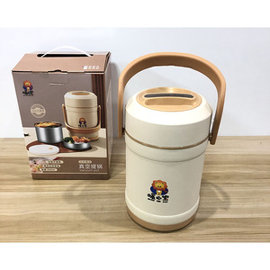 Boîte à lunch <span class=keywords><strong>hermétique</strong></span> portable à 3 couches en acier inoxydable 304, boîte à lunch thermique <span class=keywords><strong>sous</strong></span> <span class=keywords><strong>vide</strong></span>, récipient pour réchauffer les aliments - Product Image 2