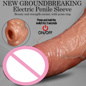 Condón de Silicona Realista con Vibración y Control Remoto, Tamaño Mediano/Grande, Lavable y Reutilizable para Hombres - Product Image 2