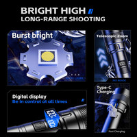 Lampe de sport EDC, ultra-légère, 700 lumens, étanche IPX4, lampe torche LED en aluminium de qualité aéronautique pour les situations d'urgence en extérieur et les pannes de courant