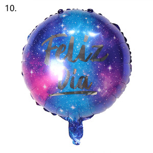 ลูกโป่งฟอยล์อลูมิเนียมขนาด18นิ้ว,ลูกโป่งทรงกลมเหมือนจริงมีความสุขแบบสเปนใส่ได้ทุกวันสำหรับตกแต่งงานเลี้ยง - Product Image 6