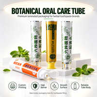 Tube d'emballage de dentifrice en aluminium et plastique avec logo personnalisé, imprimé UV, bouchon à vis, conteneur cosmétique 12,7-35 mm