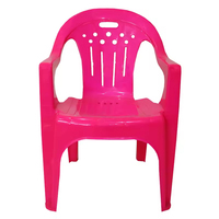 Chaises de jardin empilables en plastique robuste, blanches et roses, pour terrasse et extérieur, à prix abordable
