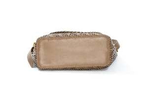 ราคาที่ดีที่สุดแฟชั่น PU Wave รูปแบบกระเป๋าสะพายข้ามร่างกายสายเดี่ยวพร้อมซิปปิดซับโพลีเอสเตอร์ตกแต่งโซ่ - Product Image 6