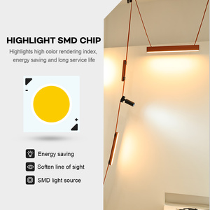 Morden 48V LED theo dõi ánh sáng hiện đại chiếu sáng thương mại trang trí nhôm bán linh hoạt theo dõi đường sắt chiếu sáng cho văn phòng nhà - Product Image 3