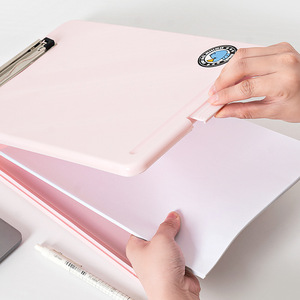 Multifunctional Clipboard With Clip PP Material 2.3mm Thickness For Students Test Paper Storage Writing Pad Folder - Product Image 3