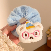 Vente flash Nouveaux chouchous en peluche de dessin animé mignons Filles Polyvalents Attaches de cheveux pour queue de cheval Chouchous moelleux Accessoires pour cheveux