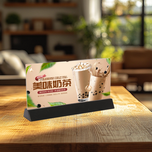 Stainless Steel Menu Rack Double-sided Display Stand Price Tag Board <strong>Table</strong> <strong>Card</strong> Desk <strong>Card</strong> - Product Image 6