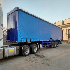 Новое поступление, 3-х осный транспортный полуприцеп, 40 футов, навес для крыши, навес, 20-100 тонн, грузоподъемность 40 тонн - Product Image 5