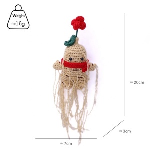 Serie Bestseller: Nuevos Colgantes de Muñecas de Ginseng Hechos a Mano y Mini Adornos de Ginseng Tejidos a Mano - Product Image 3