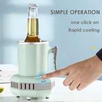 Tasse rafraîchissante intelligente Machine à boissons froides de bureau Mini réfrigérateur Tasse de refroidissement rapide Refroidissement d'été Petite maison Nouvelle livraison directe