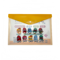 Pochette à rabat en PVC transparent format A4 personnalisée, surface brillante/mate/givrée, impression UV/offset pour l'école, le bureau, les documents