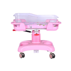 ABS Cuna de bebé Hospital Cama infantil Altura ajustable Función de inclinación Cuna médica recién nacido OEM Color personalizado Suministro a granel - Product Image 2
