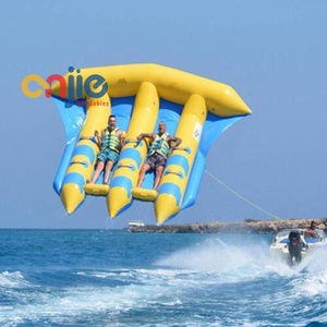 Bateau de sport nautique à double rangée de 10 places, bateau <span class=keywords><strong>banane</strong></span> gonflable à double rangée en PVC épais, jeu de remorquage <span class=keywords><strong>aquatique</strong></span> gonflable - Product Image 2