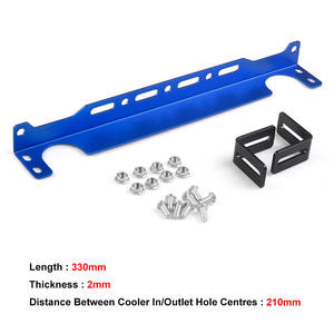 Kit de support de refroidisseur d'huile moteur de type britannique 330MM, pièces de modification automobile, état neuf, plastique, aluminium, acier, radiateur - Product Image 2