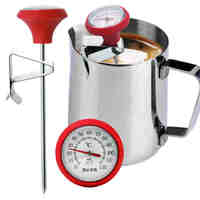 Termometer Saku Baja Tahan Karat untuk Pengukuran Suhu Teh, Susu, Kopi, Air & Memasak
