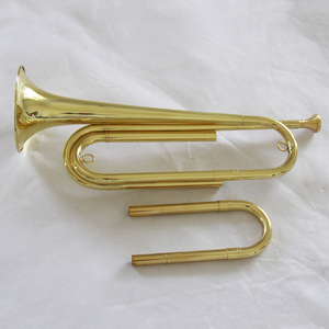 Corneta Bb de Latón Lacado en Oro con Boquilla de Plomo, Corneta al por Mayor - Product Image 2