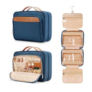 Sac de toilette suspendu imperméable pour femmes et hommes, organiseur de maquillage, cosmétiques, bijoux et accessoires de voyage - Product Image 3