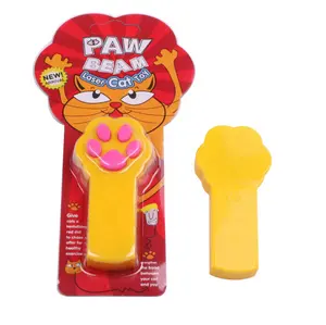 חיות מחמד החדשות ביותר יצירתי חתול מקל צעצוע טביעות רגל הדפסת כף רגל ציוד לחתולים Led אינפרא אדום לייזר מצחיק צעצועי עט חתול