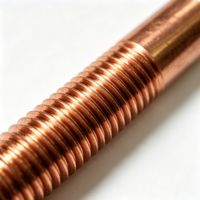 Électrode en cuivre pur à filetage métrique grossier, électrode à filetage pour moulage par électro-érosion, 50*75mm