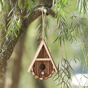 2022 Moderne Vogelhuisje Van Hoge Kwaliteit <span class=keywords><strong>Chinese</strong></span> Spar Waterdruppelvorm Houten Vogelhuisje - Product Image 6