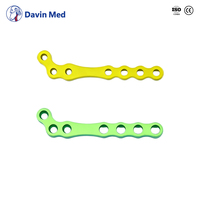 Plaque de verrouillage vétérinaire en titane Davin Med plaques osseuses des alpes pour fixation de fracture de chien chat implants orthopédiques